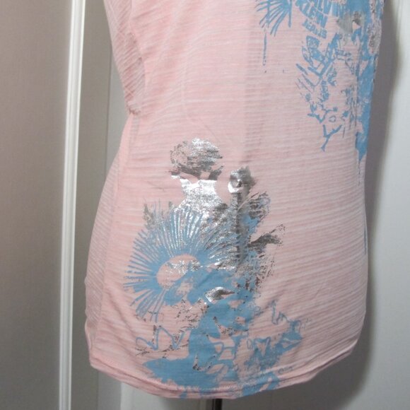 Calvin Klein | Pink Cap Sleeve w/ Metallic Silver - Picture 6 of 11